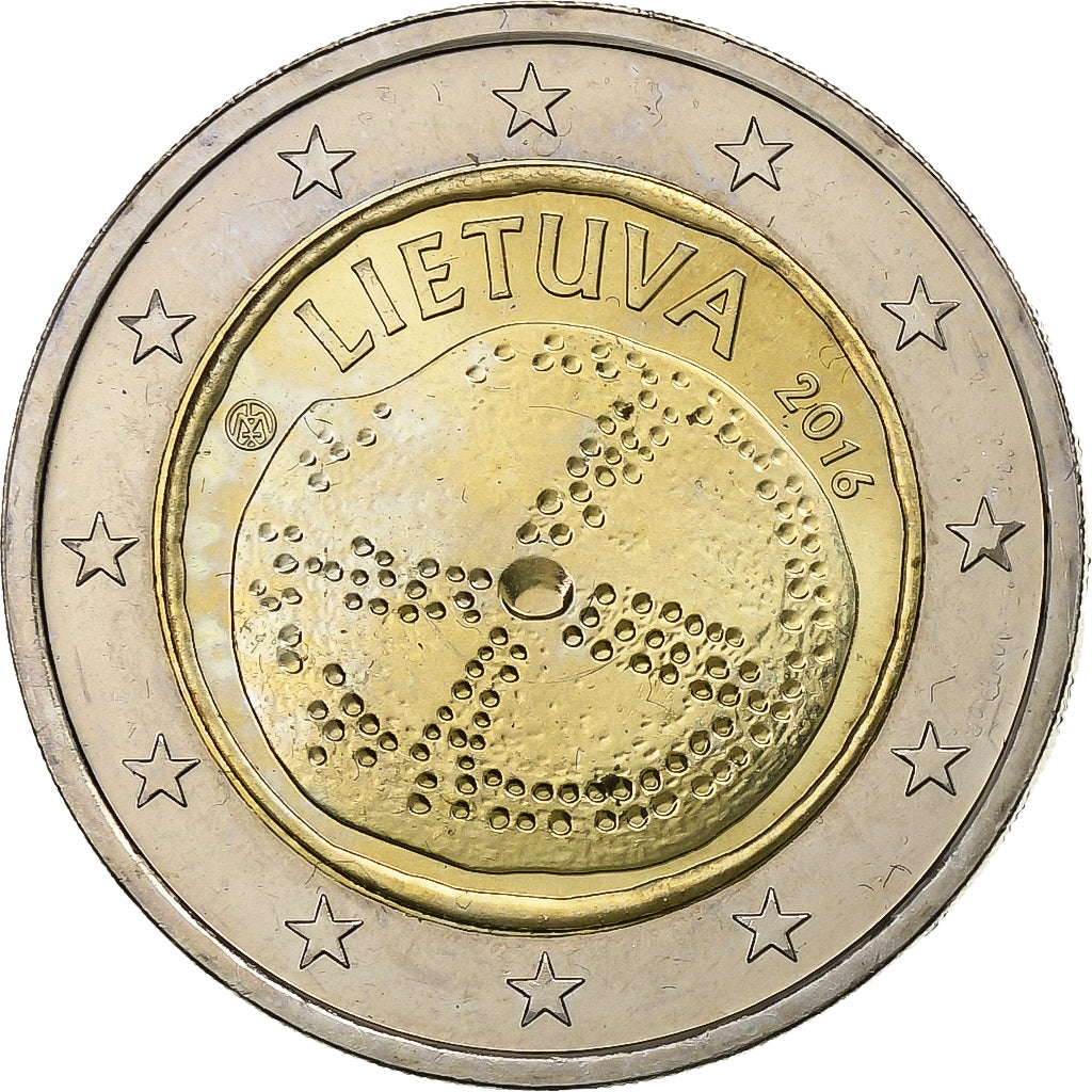 Lituania, 2 Euro, Culture balte, 2016, SC, Bimetálico, KM:New
