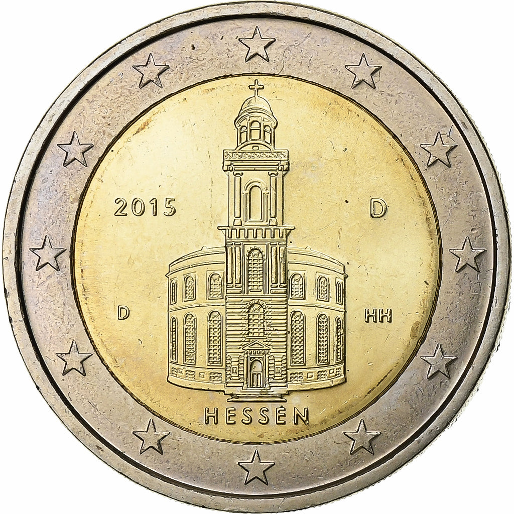 Niemcy - RFN, 2 Euro, 2015, Munich, Bimetaliczny, MS(63), KM:New