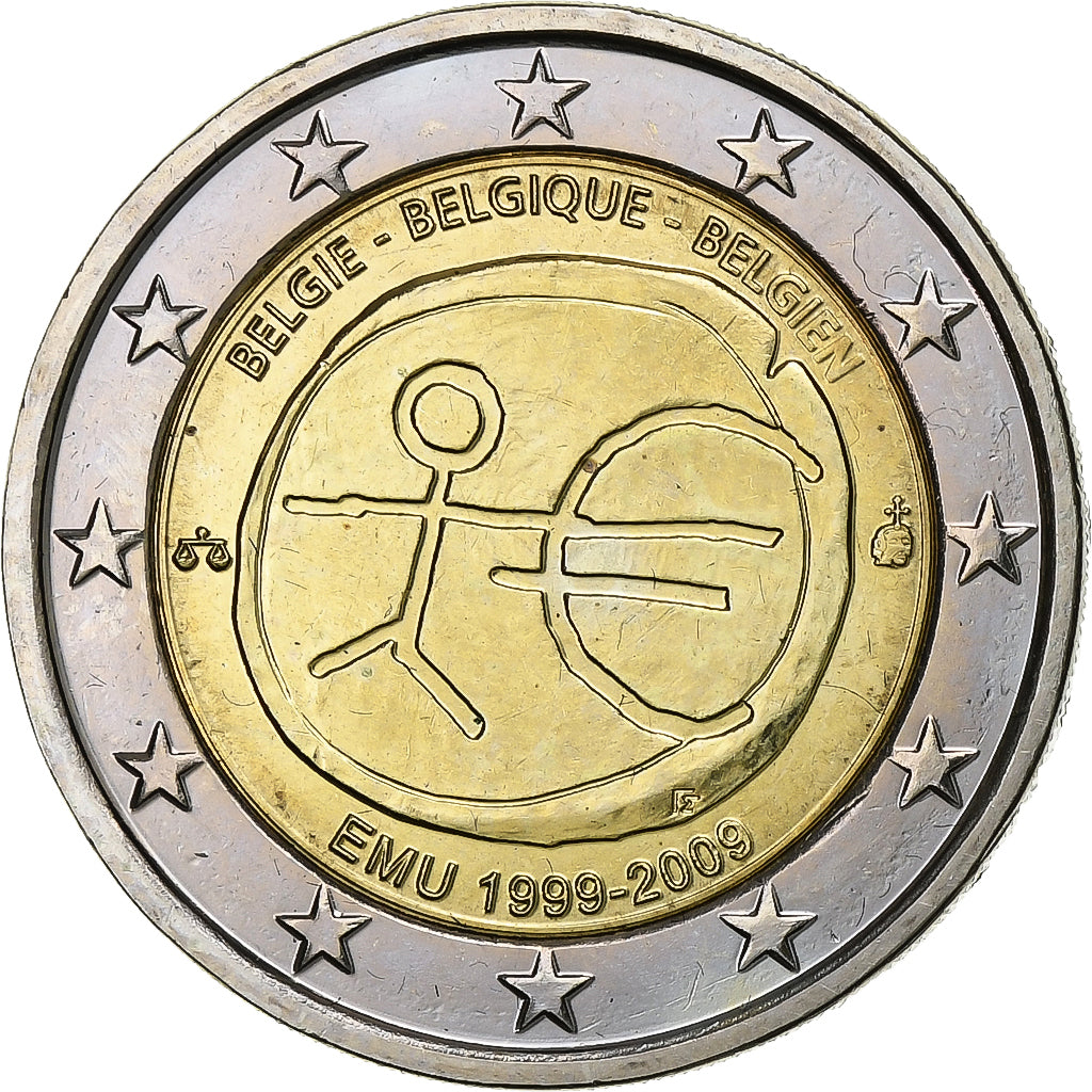 Belgia, Albert II, 2 Euro, 2009, Bimetaliczny, MS(60-62), KM:282