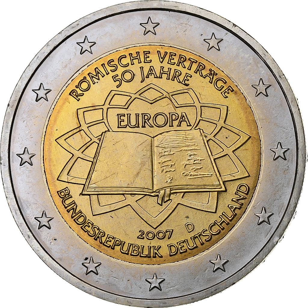 République fédérale allemande, 2 Euro, 2007, Munich, Bimétallique, SPL