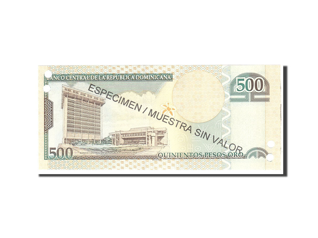 Billete, 500 Pesos Oro, 2009, República Dominicana, KM:179s2, Undated, UNC