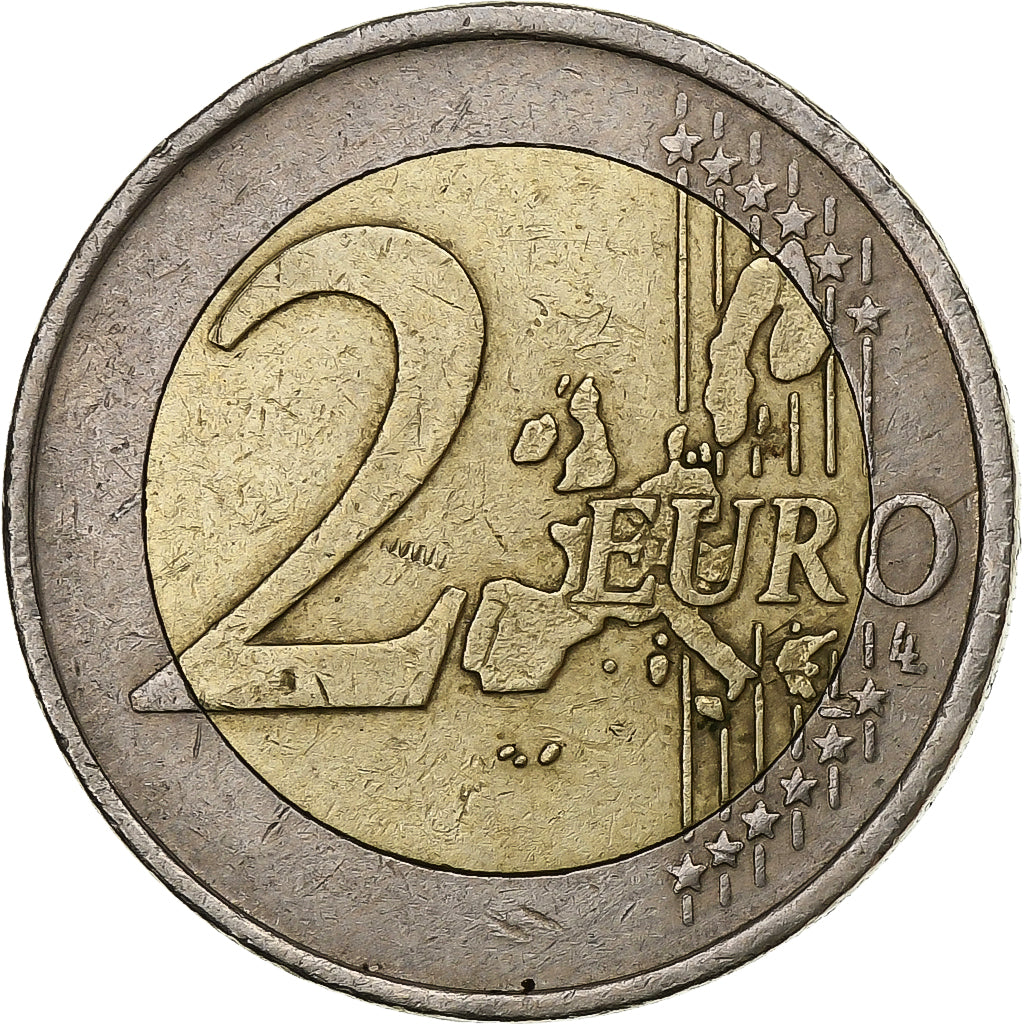 Grecja, 2 Euro, 2004, Vantaa, Bimetaliczny, AU(50-53), KM:182