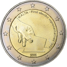 Malta, 2 Euro, 2011, Paris, Bi-Metallic, MS(63), KM:132