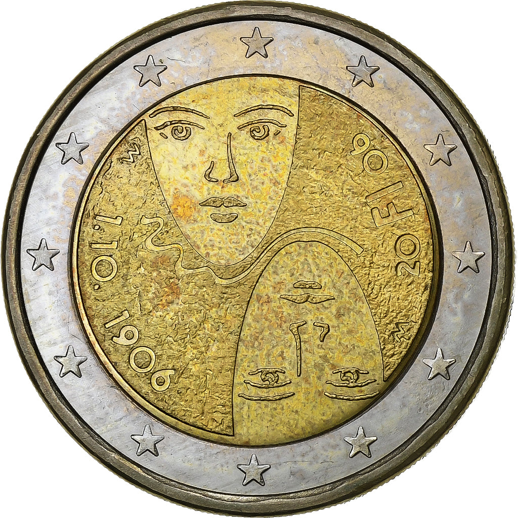 Finlandia, 2 Euro, Centennial of Universal Suffrage, 2006, Vantaa, SPL
