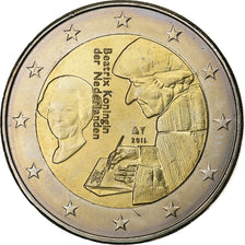 Netherlands, Beatrix, 2 Euro, 2011, Brussels, Bi-Metallic, MS(63), KM:298