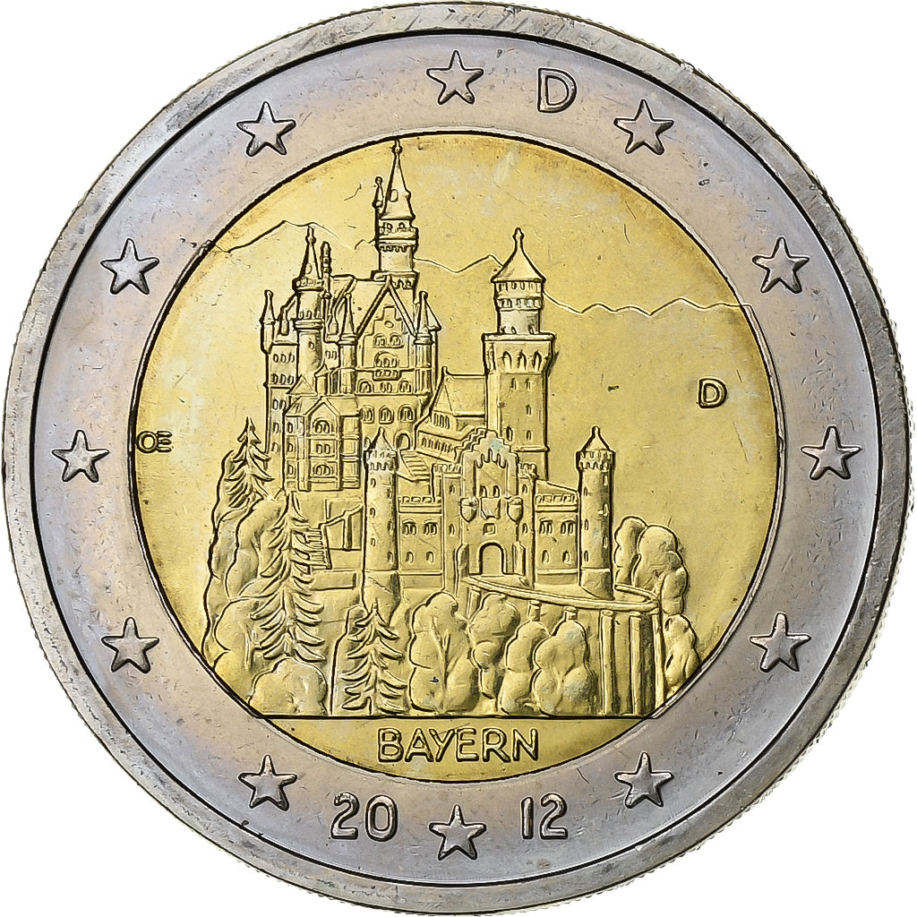 Bundesrepublik Deutschland, 2 Euro, 2012, Munich, Bi-Metallic, UNZ, KM:277