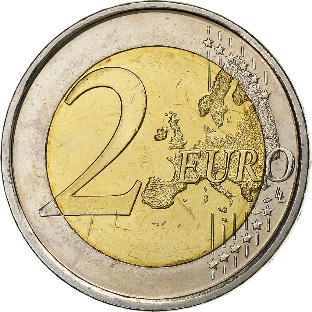Spain, Juan Carlos I, 2 Euro, 2009, Madrid, Bi-Metallic, MS(63), KM:1142.1