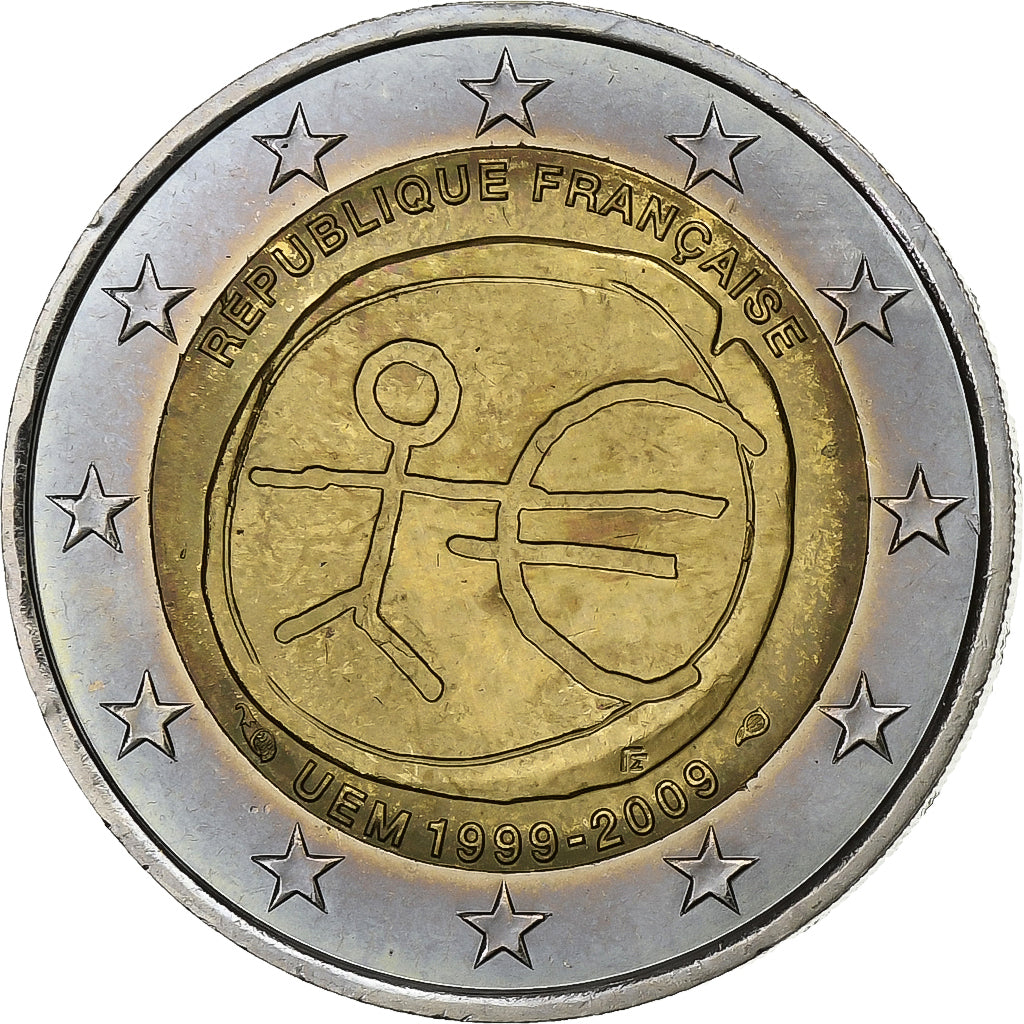 France, 2 Euro, 2009, Paris, Bi-Metallic, MS(63), KM:1590