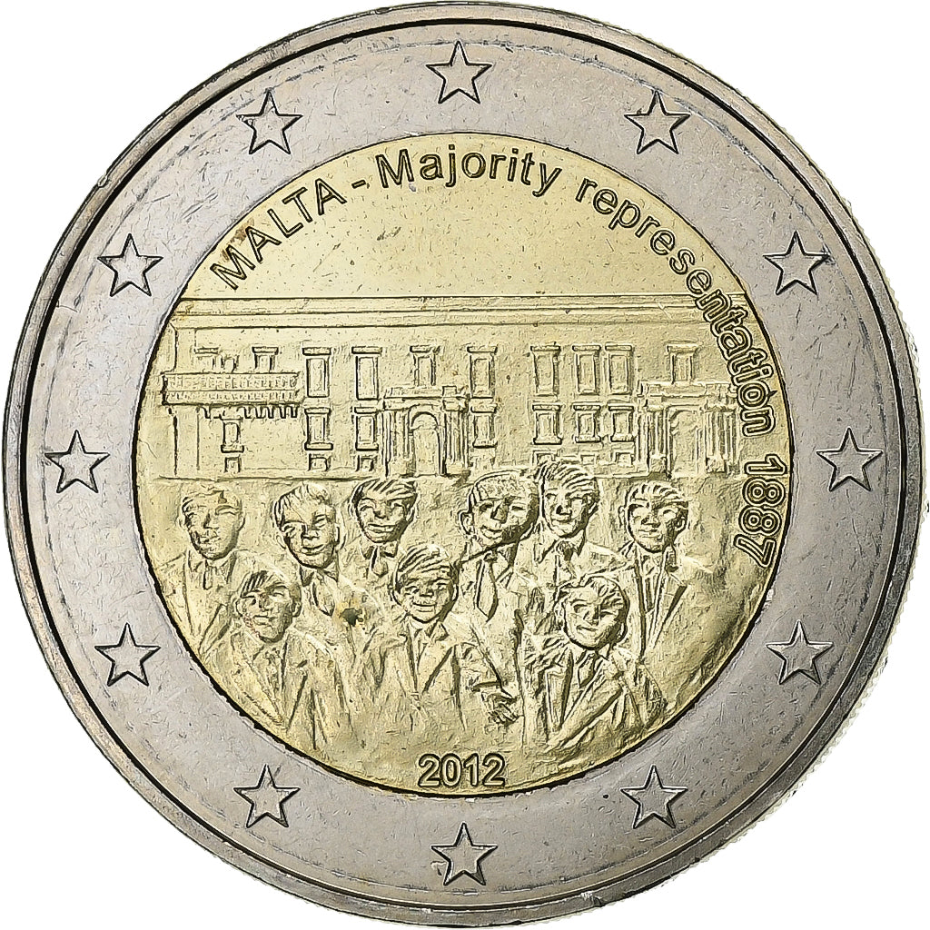 Malta, 2 Euro, 2012, Bimetálico, MS(63), KM:145