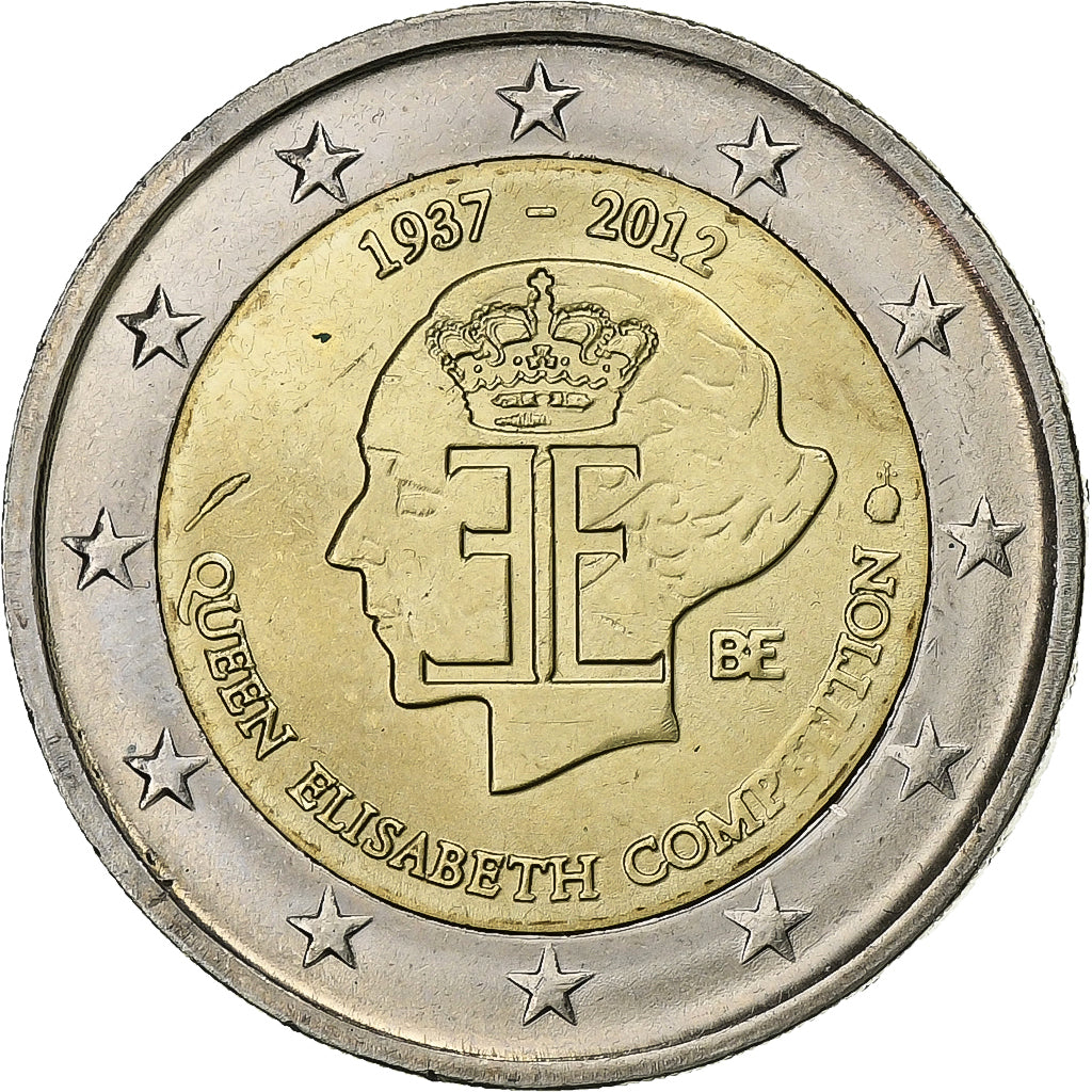Belgia, 2 Euro, 2012, Brussels, Bimetaliczny, MS(63), KM:317