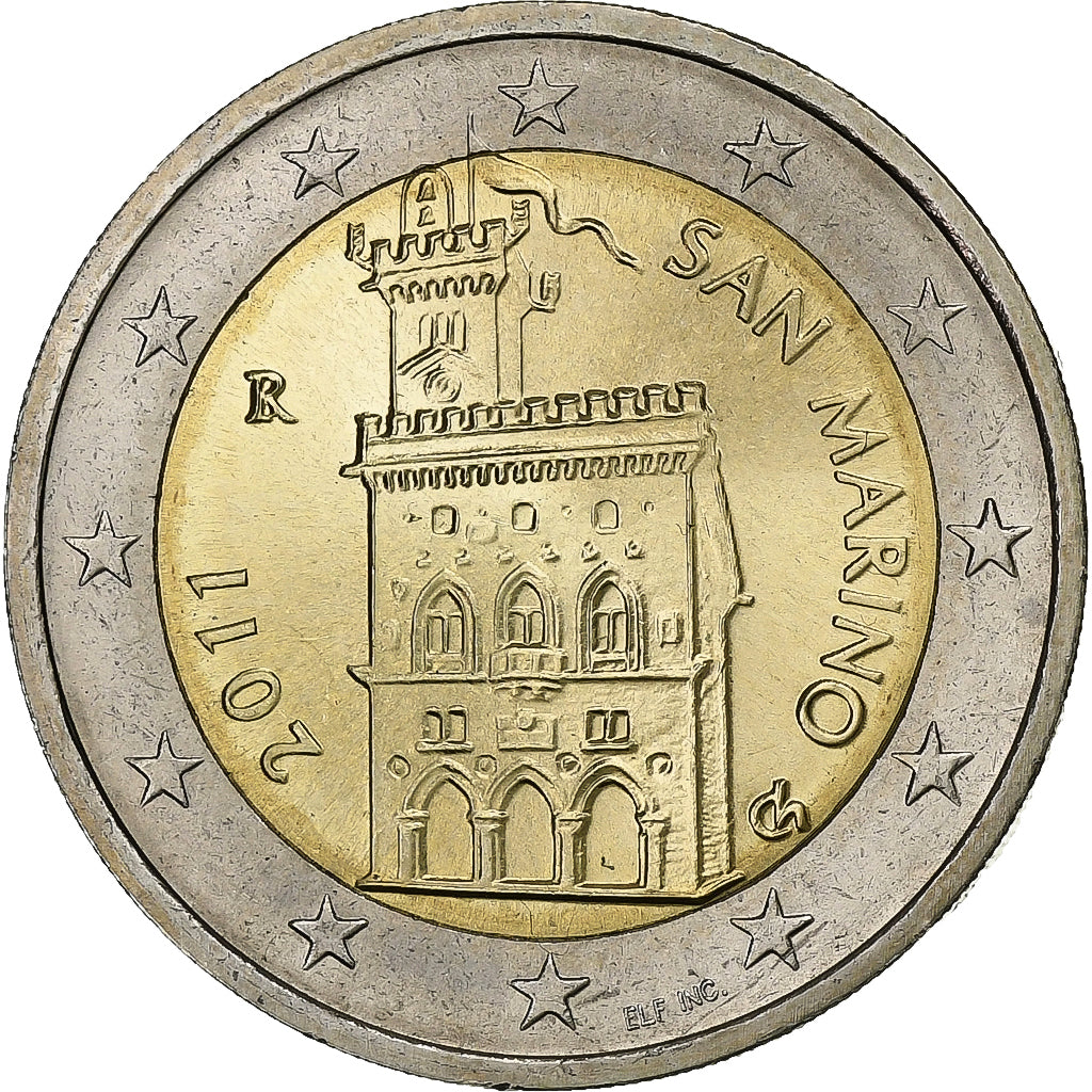 San Marino, 2 Euro, 2011, Rome, Bi-Metallic, UNC-, KM:447