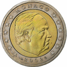 Monaco, Rainier III, 2 Euro, 2002, Paris, Bi-Metallic, MS(63), Gadoury:MC179