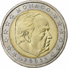 Monaco, Rainier III, 2 Euro, 2003, Paris, Bi-Metallic, MS(63), Gadoury:MC179