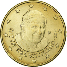 VATICAN CITY, 50 Euro Cent, 2011, Rome, MS(63), Brass, KM:387