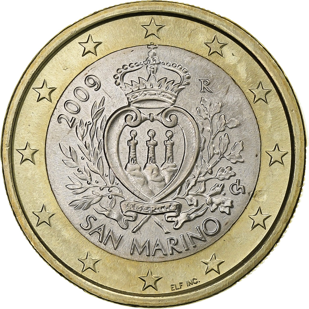 San Marino, Euro, 2009, Rome, Bimetaliczny, MS(63), KM:485