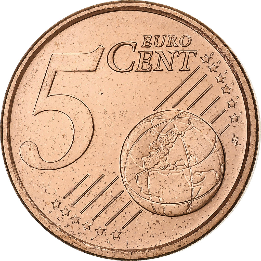 San Marino, 5 Euro Cent, 2004, Rome, Aço Cromado a Cobre, AU(55-58), KM:442