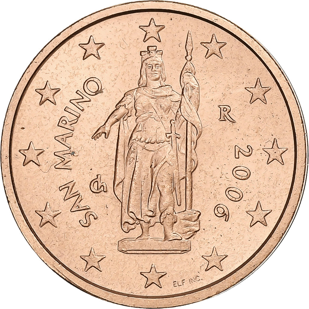 San Marino, 2 Euro Cent, 2006, Rome, Aço Cromado a Cobre, AU(55-58), KM:441