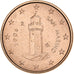 San Marino, Euro Cent, 2006, Rome, Copper Plated Steel, VZ, KM:440