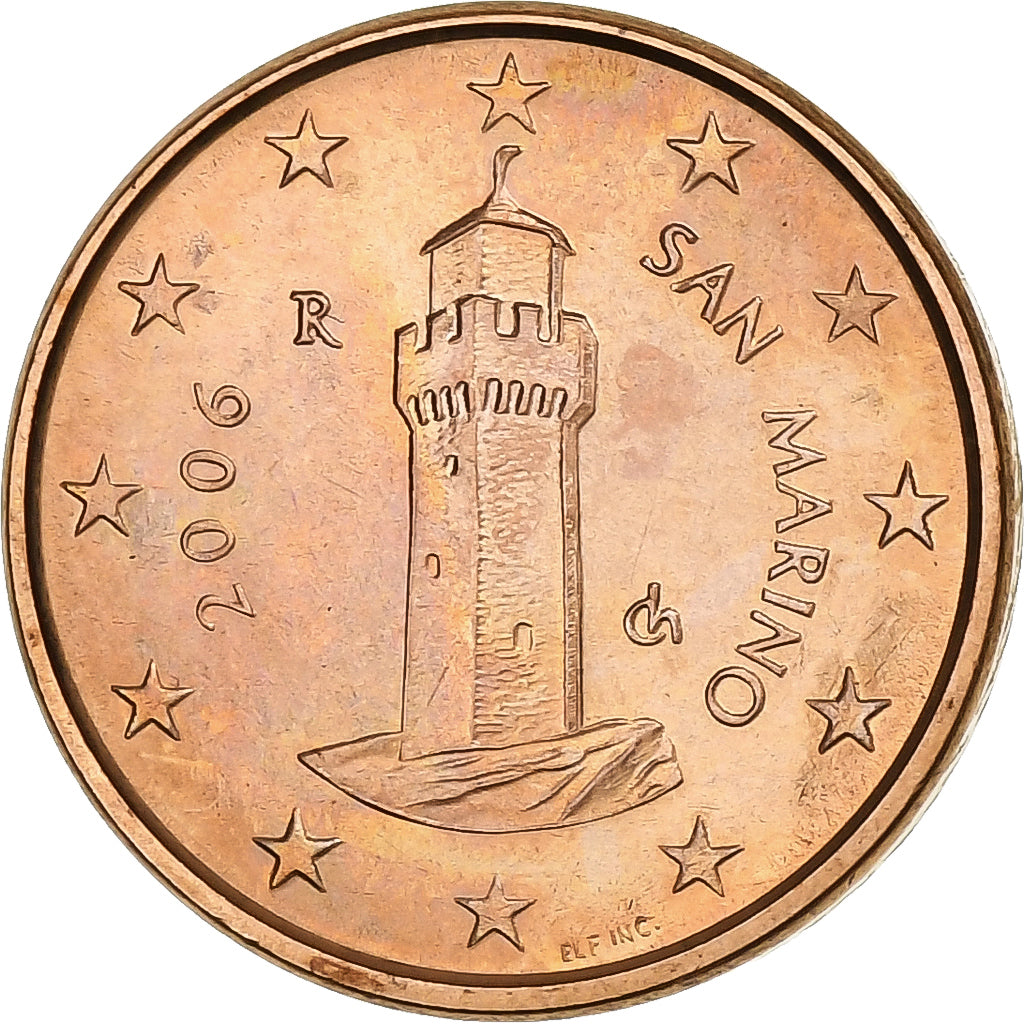Saint Marin , Euro Cent, 2006, Rome, Cuivre plaqué acier, SPL+, KM:440