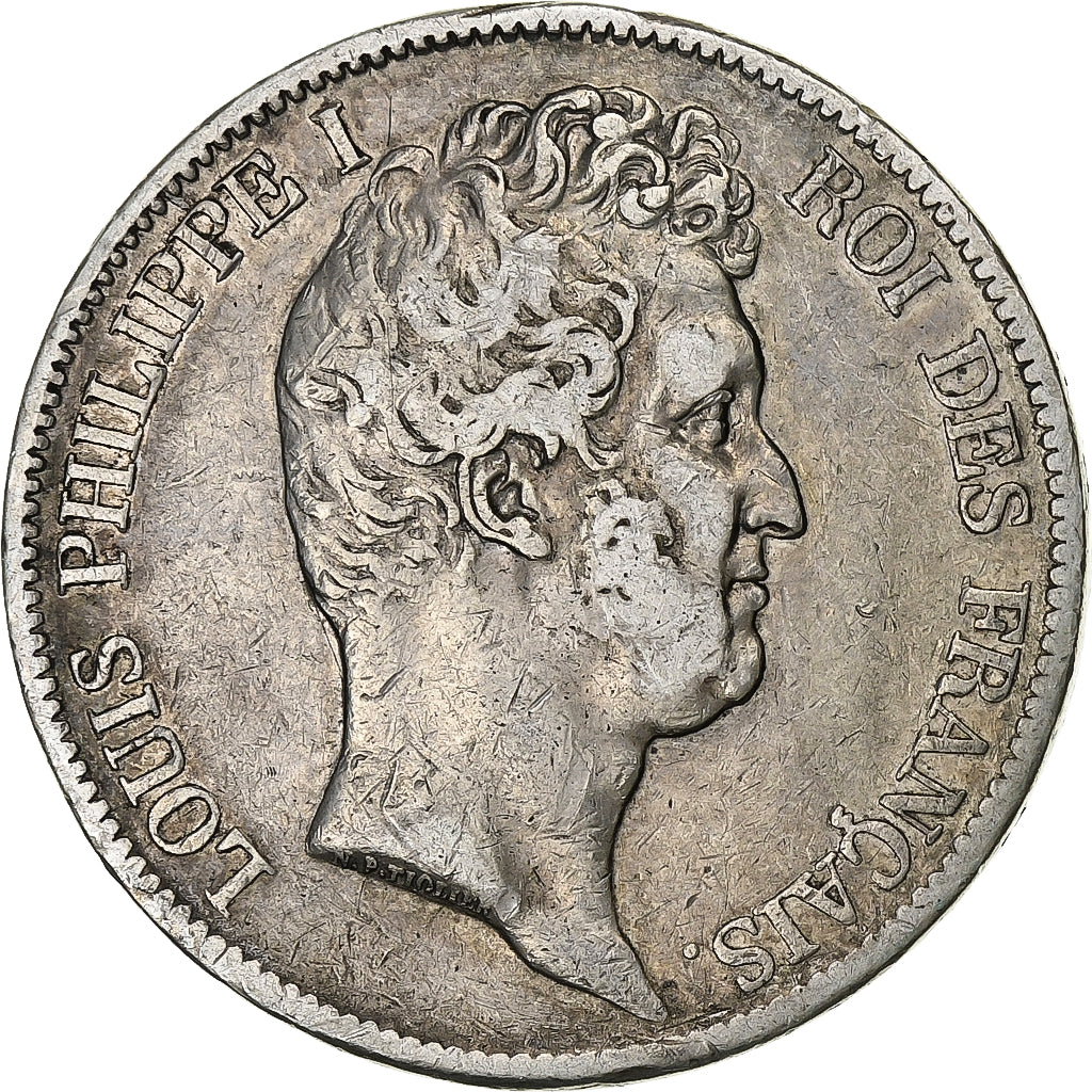 France, 5 Francs, Louis-Philippe, 1831, Bordeaux, Silver, VF(30-35)