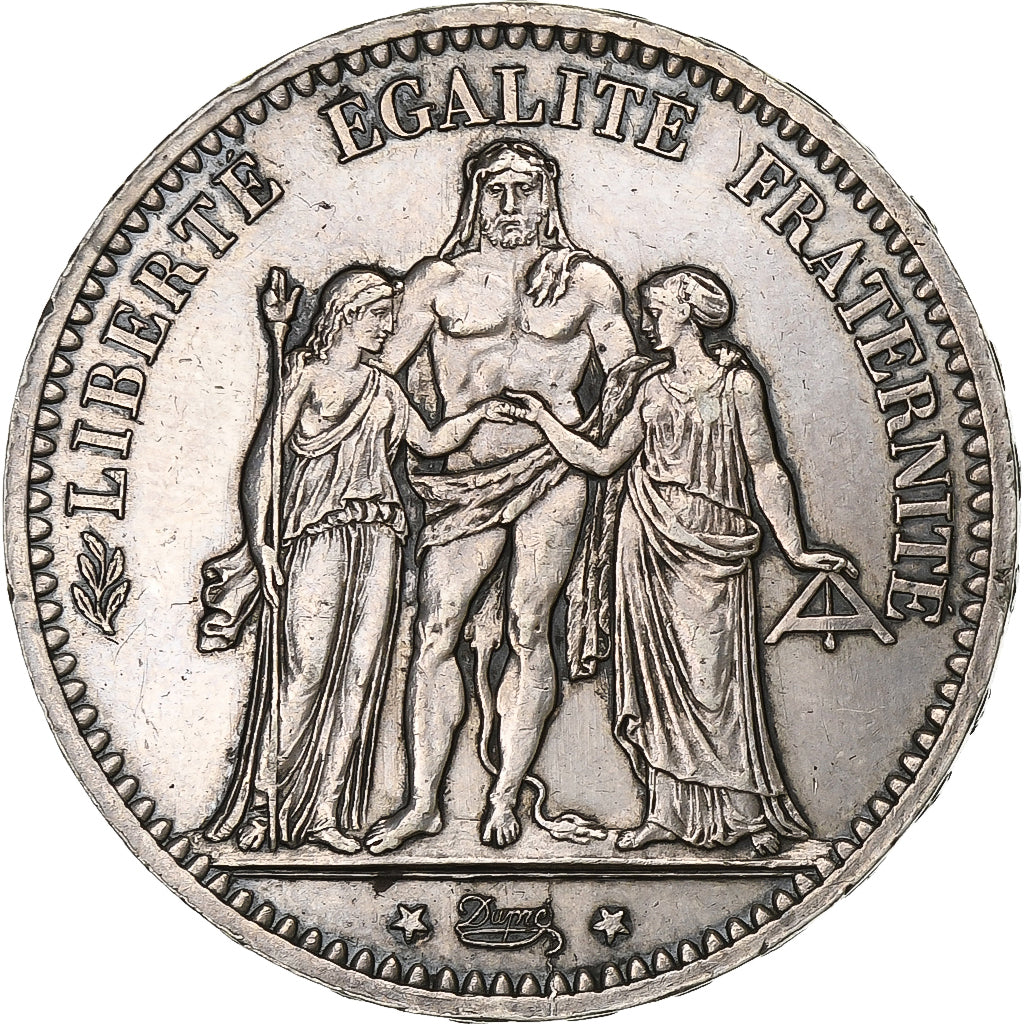 France, 5 Francs, Hercule, 1873, Paris, Silver, AU(55-58), Gadoury:745a
