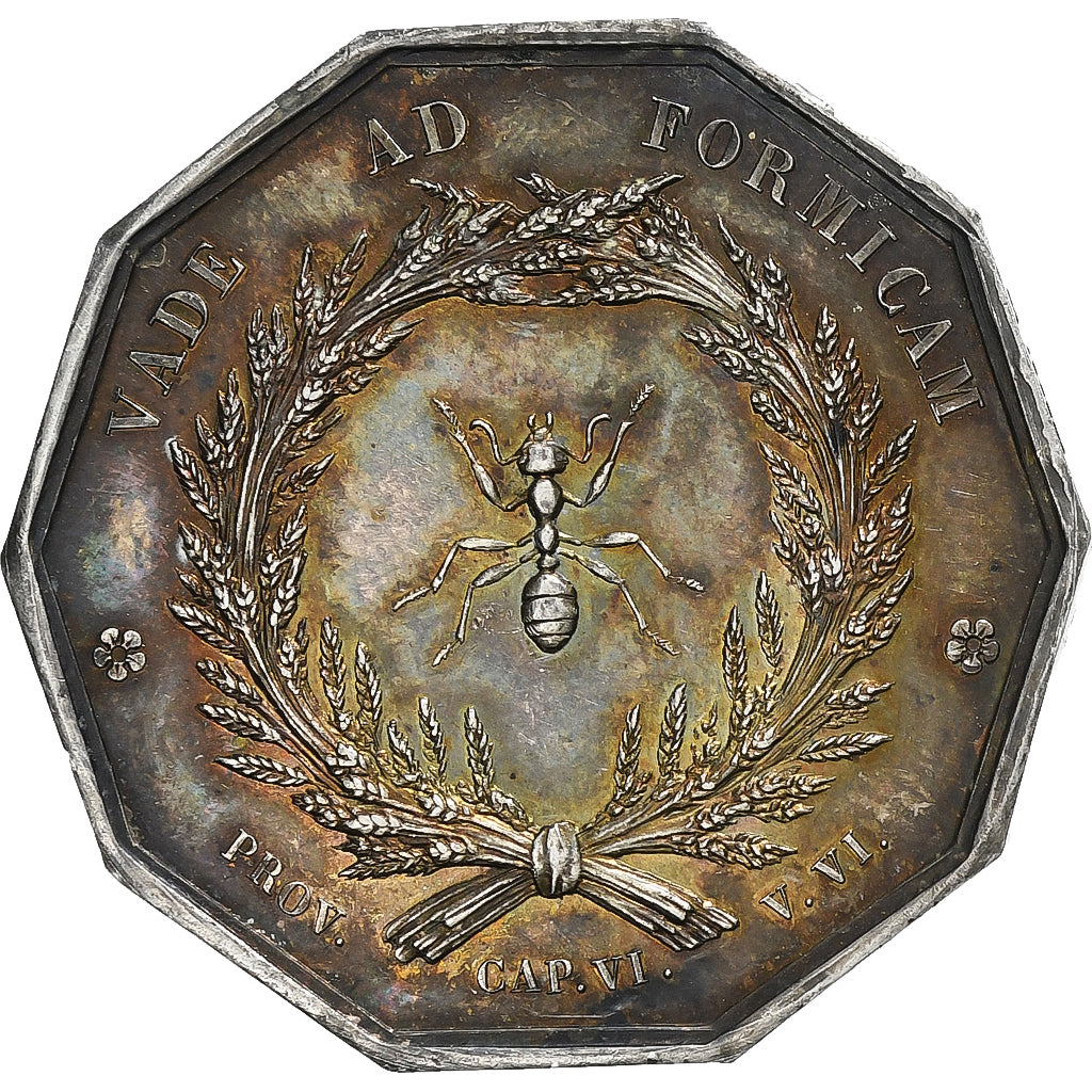 France, Token, Caisse d'Epargne et de Prévoyance de Lyon, 1822, Silver, Barre
