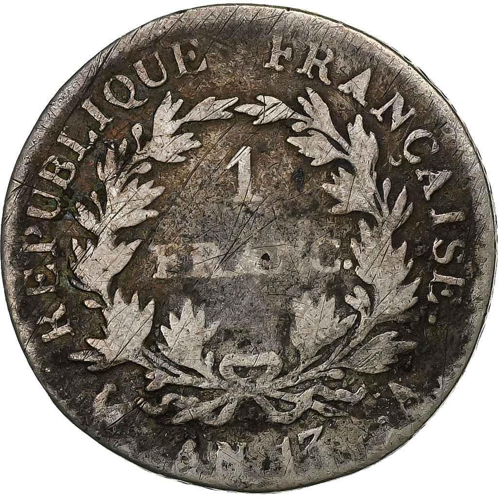 Frankreich, Napoleon I, Franc, AN 13, Paris, Silber, SGE+, Gadoury:443, KM:656.1