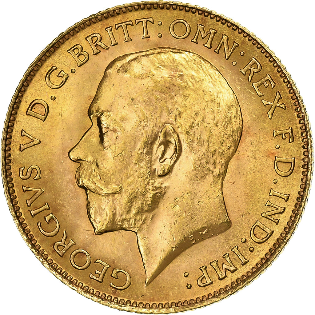 Grande-Bretagne, George V, 1/2 Sovereign, 1913, Or, SUP, KM:819