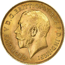 Grande-Bretagne, George V, 1/2 Sovereign, 1913, Or, SUP, KM:819