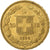 Svizzera, 20 Francs, 1896, Bern, Oro, BB+, KM:31.3
