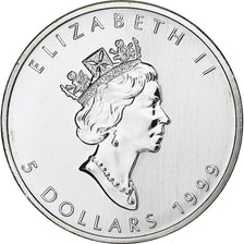 Canada, Elizabeth II, 5 Dollars, 1999, Royal Canadian Mint, Silver, MS(65-70)