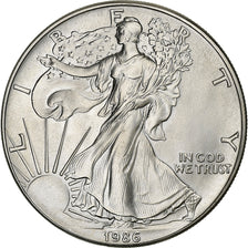 United States, Dollar, 1986, U.S. Mint, Silver, MS(65-70), KM:273
