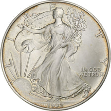 Estados Unidos da América, Dollar, Silver Eagle, 1992, 1 Oz, Prata, MS(63)