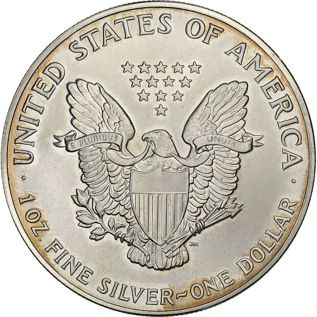 Estados Unidos da América, Dollar, Silver Eagle, 1992, 1 Oz, Prata, MS(63)