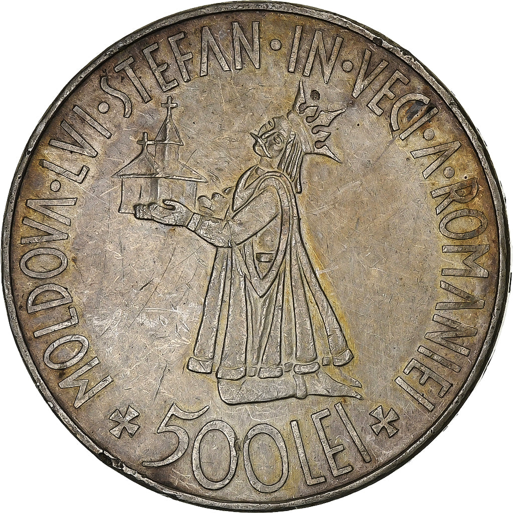 Romania, Mihai I, 500 Lei, 1941, Silver, AU(50-53), KM:60