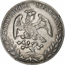 Mexico, 8 Reales, 1895, Guanajuato, Silver, EF(40-45), KM:377.8