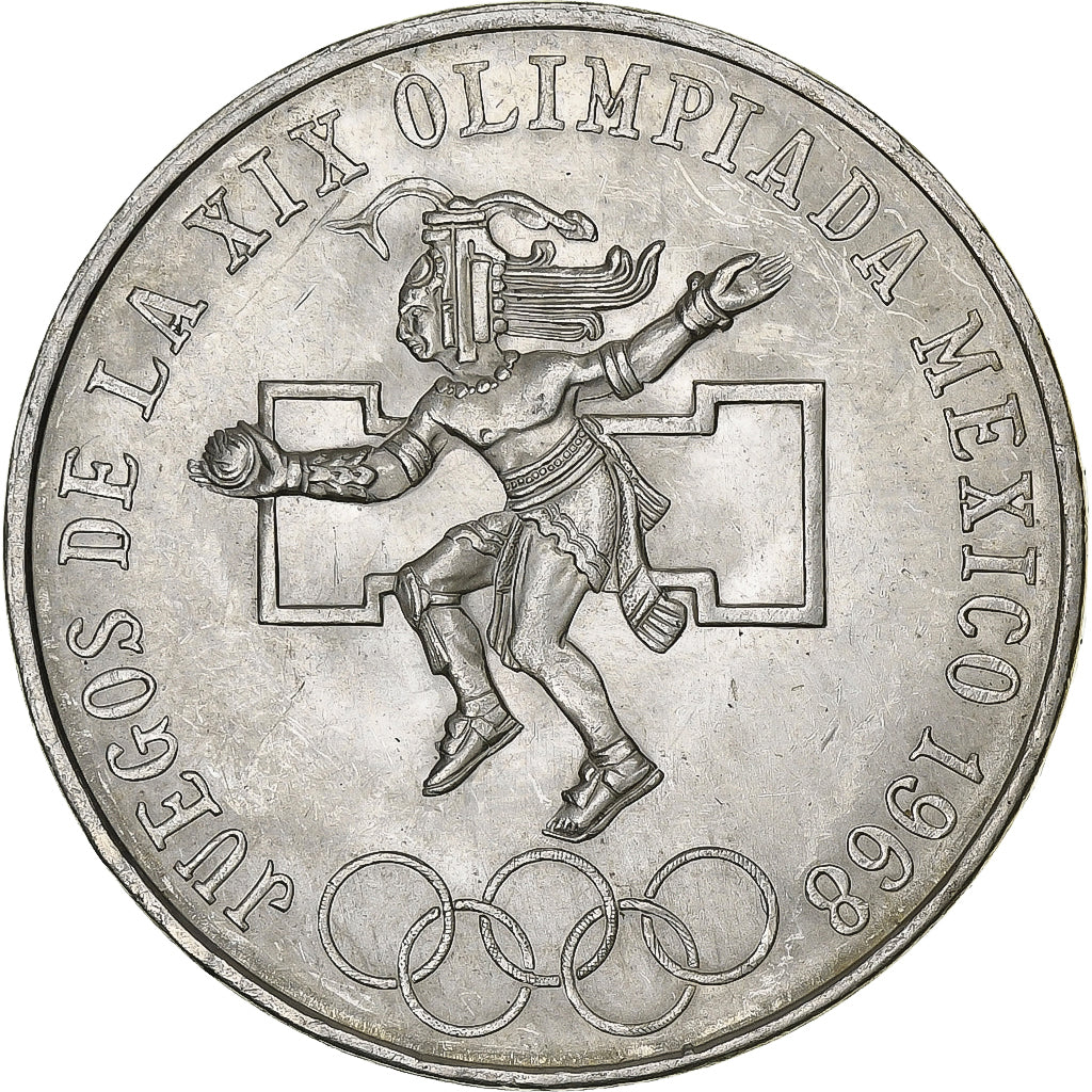 Mexico, 25 Pesos, Summer Olympics - Mexico, 1968, Mexico City, Silver, MS(60-62)