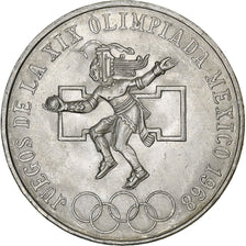 Mexico, 25 Pesos, Summer Olympics - Mexico, 1968, Mexico City, Silver, MS(60-62)