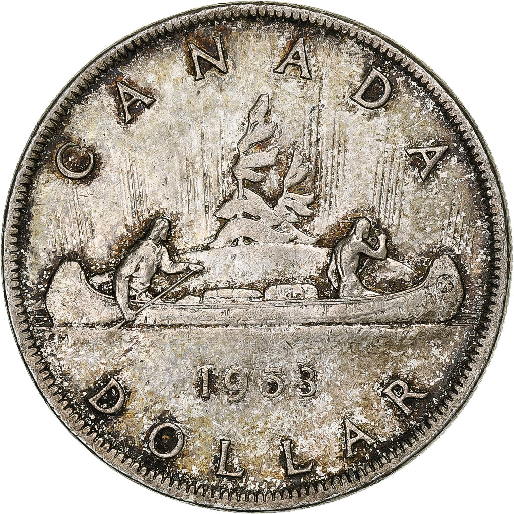 Canadá, Elizabeth II, Dollar, 1953, Royal Canadian Mint, Plata, EBC+, KM:54