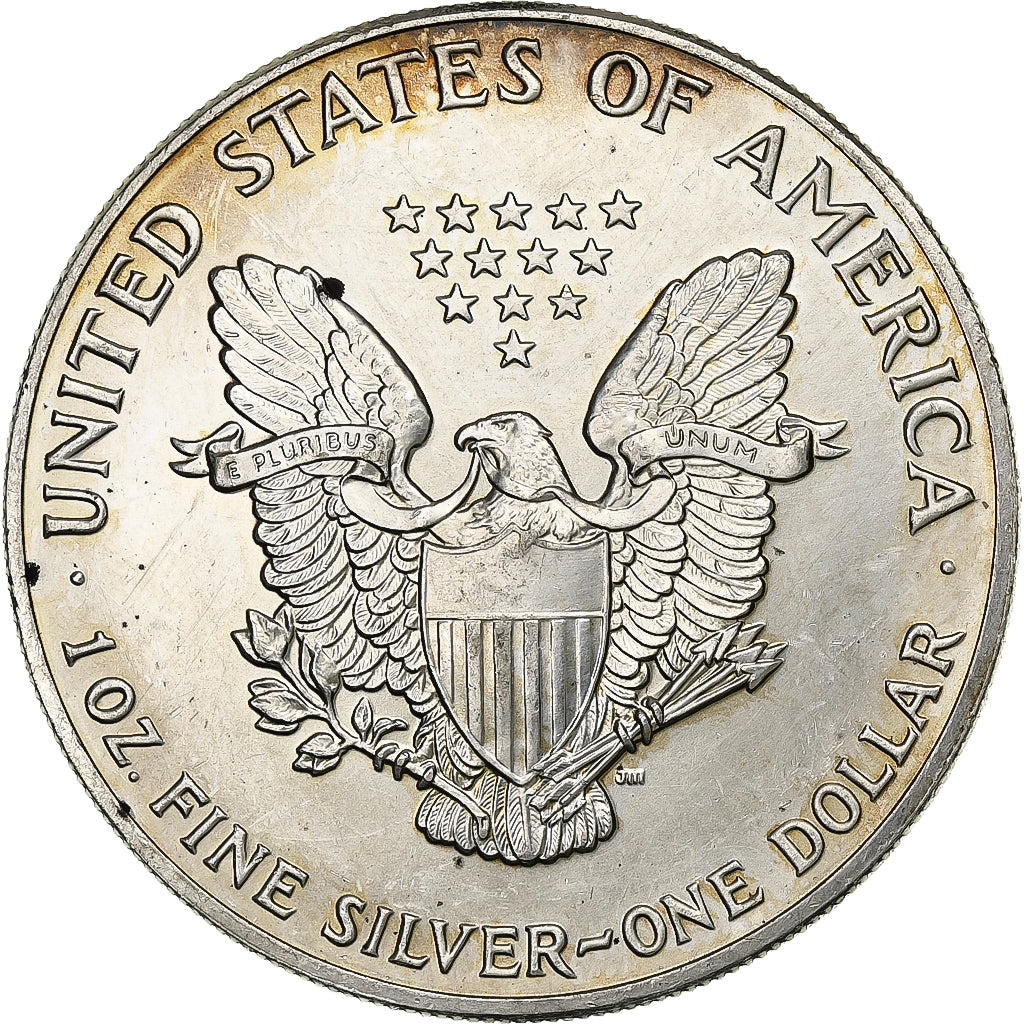 United States, Dollar, 1991, U.S. Mint, 1 Oz, Silver, MS(60-62), KM:273