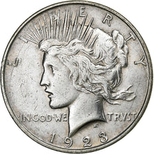 Estados Unidos, Dollar, 1923, Denver, Plata, MBC, KM:150