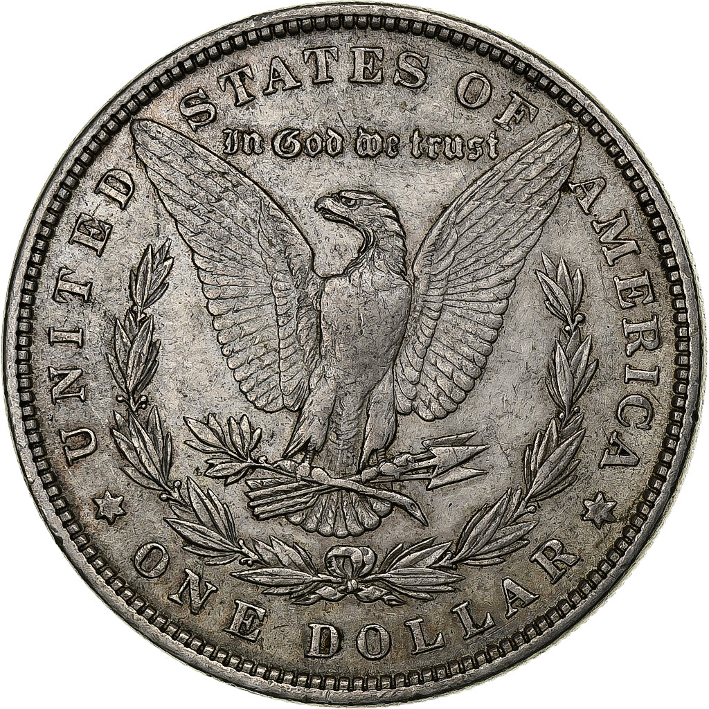 Stati Uniti, Dollar, Morgan Dollar, 1879, U.S. Mint, Argento, BB+, KM:110