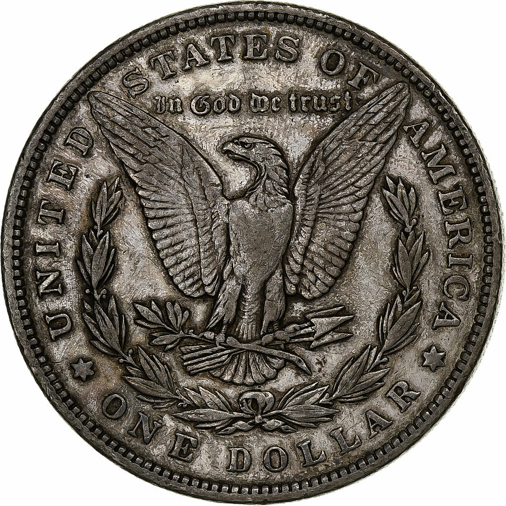 Stati Uniti, Dollar, Morgan, 1896, Philadelphia, Argento, BB
