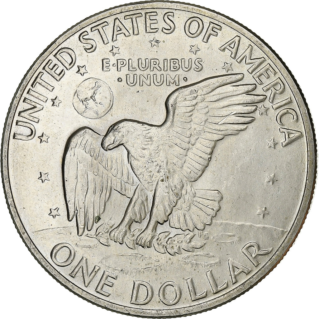Estados Unidos, Dollar, Eisenhower Dollar, 1971, San Francisco, Plata, SC