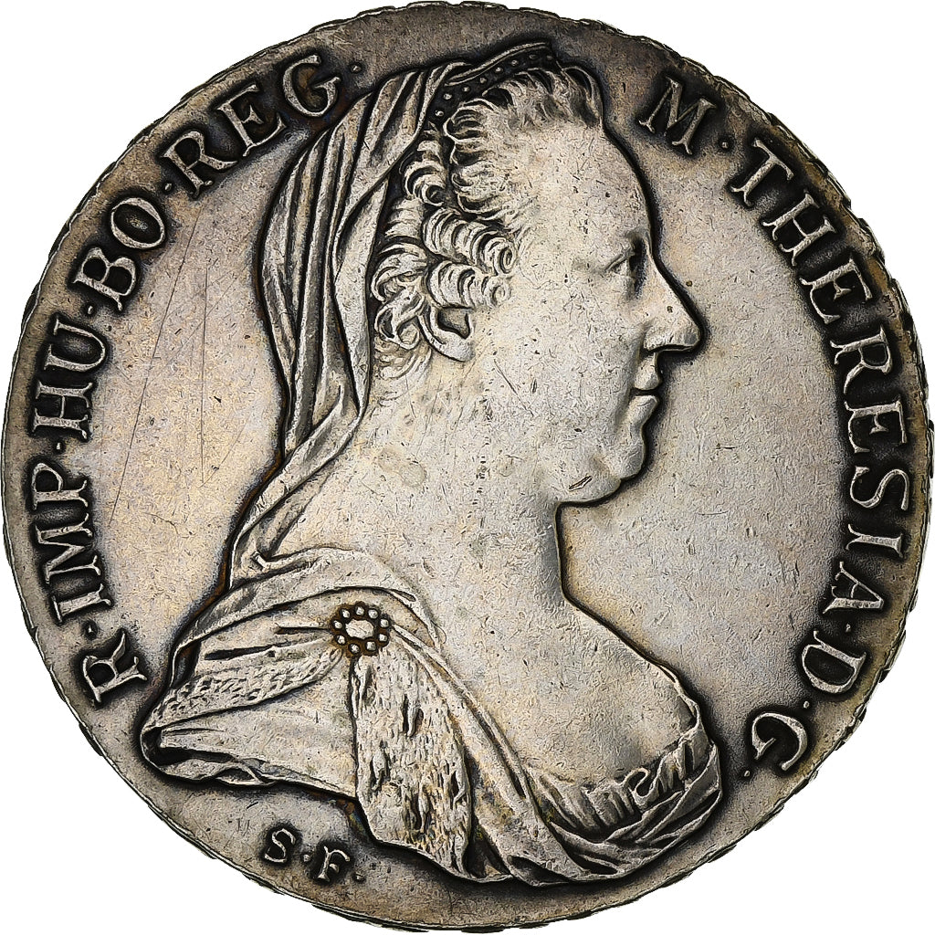 Áustria, Maria Theresa, Thaler, 1780, Vienna, Nova cunhagem, Prata, AU(55-58)