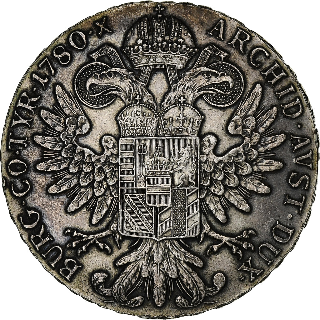 Áustria, Maria Theresa, Thaler, 1780, Vienna, Nova cunhagem, Prata, AU(55-58)