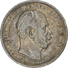 German States, PRUSSIA, Wilhelm I, 5 Mark, 1876, Hanovre, Silver, VF(30-35)