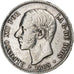 Spanien, Alfonso XII, 5 Pesetas, 1885, Silber, S+, KM:688