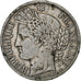 França, 5 Francs, Cérès, 1849, Paris, Prata, VF(30-35), Gadoury:719, KM:761.1