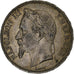 França, Napoleon III, 5 Francs, 1868, Strasbourg, Prata, EF(40-45), Gadoury:739